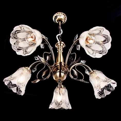 Подвесная люстра Eurosvet 30009 30009/5 античная бронза