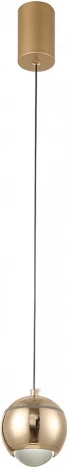 Подвесной светильник Crystal Lux Caro CARO SP LED GOLD (220V, на проводе, шар)