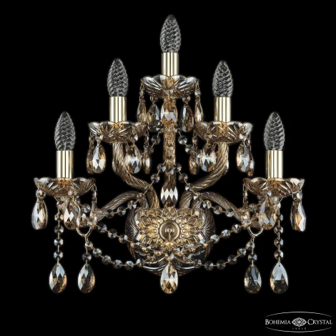 Бра Bohemia 1413 1413B/2+2+1/165 G M721 (220V, подвески, подсвечник, свеча)