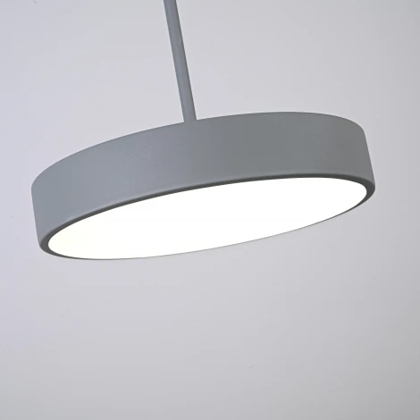 Подвесной светильник Wi-Fi Turna One D30 Gray By By ImperiumLoft Turna-One01 (LED, 220V, голосовое управление, умный дом - Алиса, на проводе, круглые)