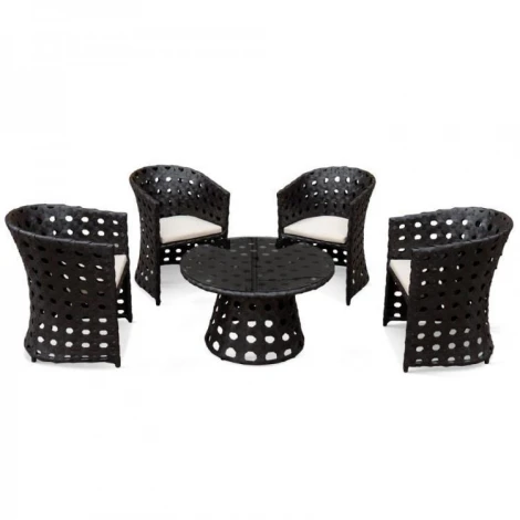 Комплект KM 0009 из ротанга Белый