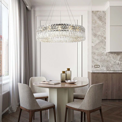 Подвесная люстра хрустальная Modelux ML.7084.800 CR