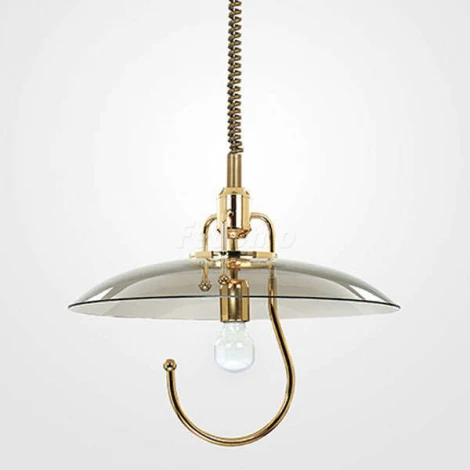 Подвес Alfa Hak, 1 плафон, золото с дымчатым