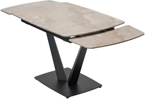 Стол ALATRI 120 GLOSS AMBER JADE SOLID CERAMIC / BLACK, ®DISAUR