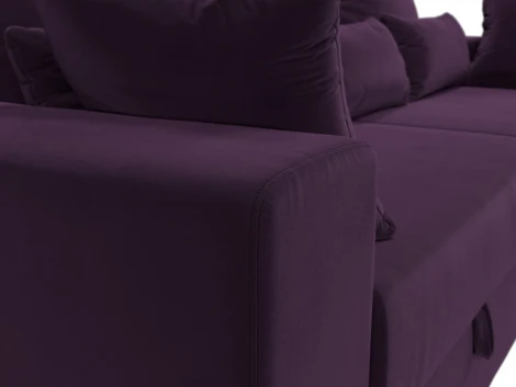 Диван прямой Мэдисон (Фиолетовый/Велюр) Лига Диванов арт.105746