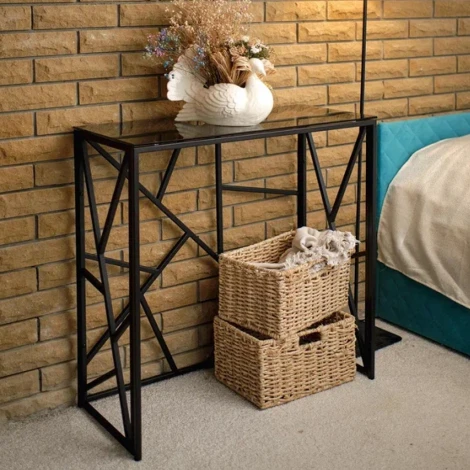 Консольный стол AllConsoles 1053-CB grey черный муар