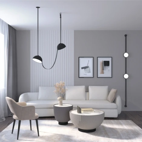 Трековый светильник 48V Denkirs Belty Flow DK5567-BK (LED)