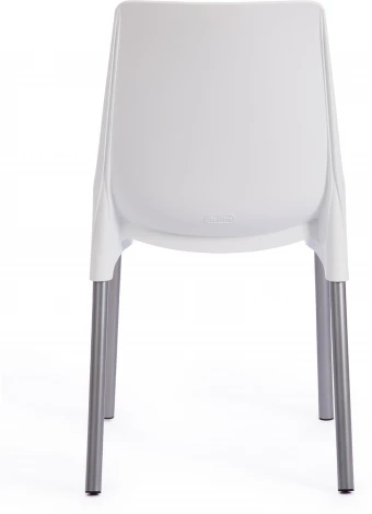 Обеденный стул Tetchair GENIUS (Металл,Пластик/Белый,Хром) 19115
