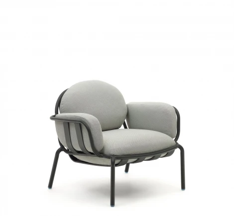 Кресло из ротанга La Forma (ex Julia Grup) Joncols (Серый/ Пенополиуретан)