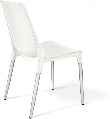 Стул Sheffilton SHT-S75-1 белый/хром лак