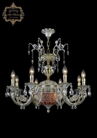 Подвесная люстра Art Classic 31.22 31.22.8.KR175SP.250IT.GW.Sp.Amber.White.1D