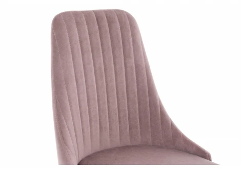 Стул Woodville на металлокаркасе Kora light purple / black 15094