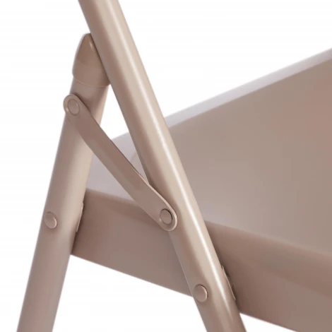 Стул складной Folder/Фолдер (мод. 3023(II))/2 шт. в упаковке металлический, 46,5х48х75, 7-бежевый (Комплект из 2 шт.) Tetchair 21549