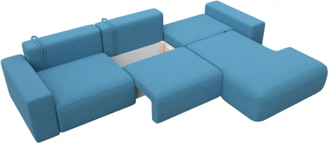 Диван угловой Лига-036 НПБ Классик Лонг правый угол Лига Диванов (Рогожка) арт.125463