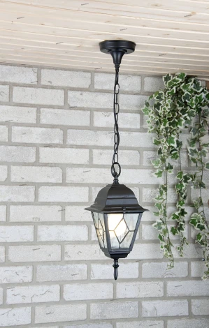 Уличный светильник подвесной Elektrostandard Vega черный H