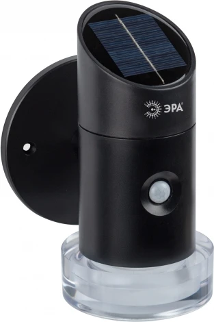 Настенный светильник светодиодный уличный светодиодный на солнечных батареях с датчиком движения ЭРА ERAFS012-04
