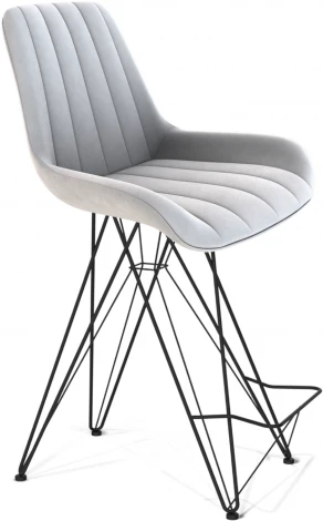 Стул полубарный SHT-ST37/S66-1 серое облако/черный муар Sheffilton 8798234201