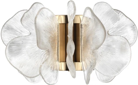 Настенный светильник Odeon Light Siama 5089/25WL под латунь/прозрачный/акрил LED 25W 3500K (220V)