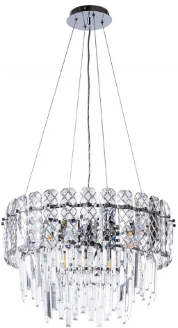 Подвесная люстра Arte Lamp Nicoletta A1051SP-8CC (220V, хрусталь, на тросе)
