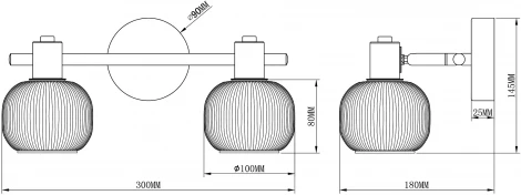 Спот Moderli Katrin V3031-2C
