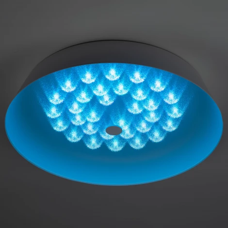 Потолочный светильник круглый светодиодный с пультом регулировкой цветовой температуры и яркости ЭРА SPB-6-80-RC Locus RGB (220V, круглые)