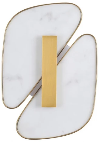 Настенный светильник Odeon Light Chiara 6638/10WL L-VISION металл/золотой/искусственный мрамор/акрил IP20 LED 10W 3000K 220V