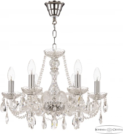 Подвесная люстра Bohemia 116 116/6/165 Ni (220V, подвески, на цепи, подсвечник, свеча)