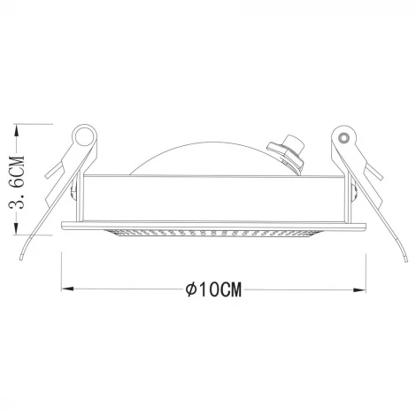 Встраиваемый точечный светильник Arte Lamp Studio A3807PL-1WH