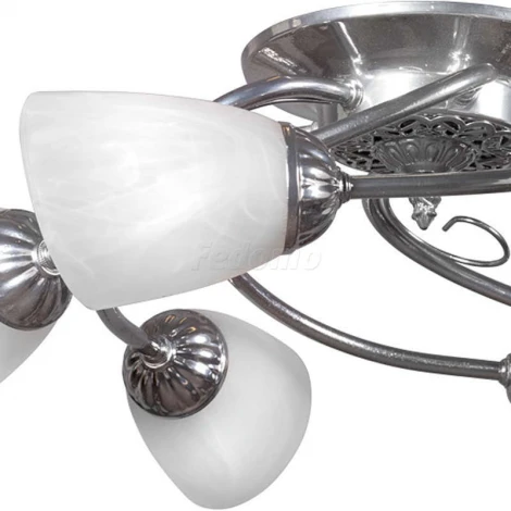 Люстра потолочная Day&Night, 6 плафонов, хром с белым