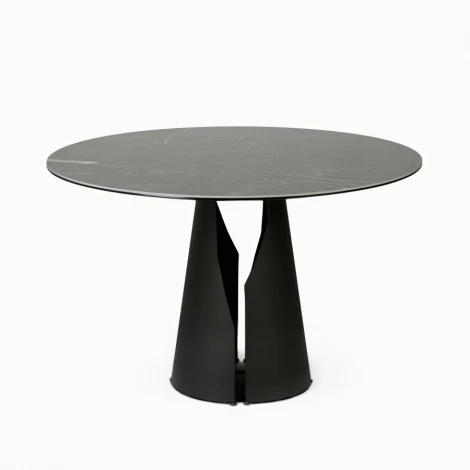 Обеденный стол Giano диаметр 120 COSMO RED арт.S-Giano3-C-D120-N-CM-PVC-SUP-MS-typeA-2