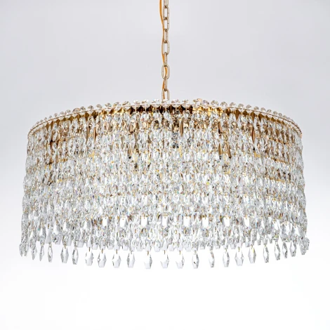 Подвесная люстра хрустальная Modelux MODELUX ML.7074.18 GD
