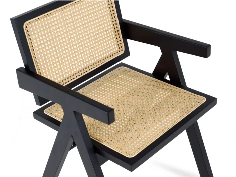 Комплект стульев Bellagio 2 шт. ОГОГО Обстановочка! 966296 (Ротанг,Массив,Дерево/Бежевый,Черный)