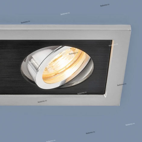 Встраиваемый точечный светильник Elektrostandard 1031 1031/2 MR16 SL/BK серебро/черный (220V)