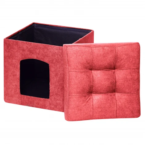Пуфик Dreambag складной Для Животных Коралловый Велюр 13638