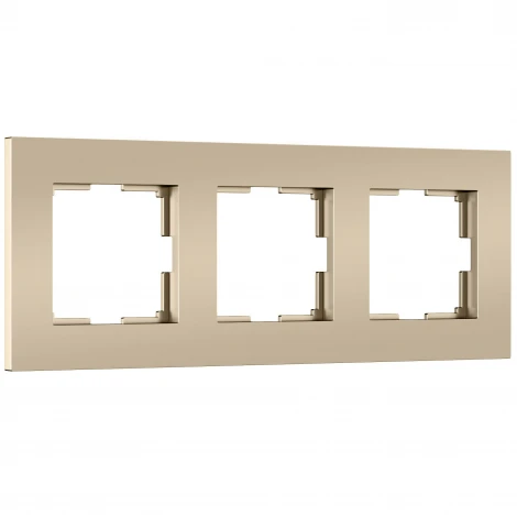 Рамка на 3 поста Slab (шампань софт) Werkel W0032911 (a071625)