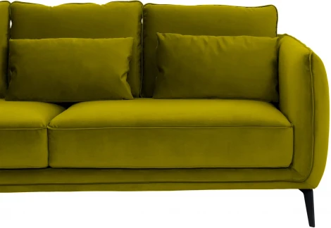 Диван Amsterdam трехместный ОГОГО (арт.583335), (Ткань/Оливковый)