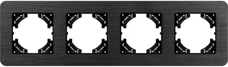 Рамка алюминиевая FRM-AKIRY-AL-4-BK (Arlight) 049732