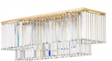 Подвесная большая люстра Arti Lampadari Enio E 1.5.70x25.101 GP (220V, хрусталь, на тросе)