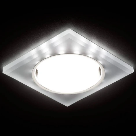 Встраиваемый точечный светильник Ambrella Gx53+led G215 CH/WH (для детской, 220V)