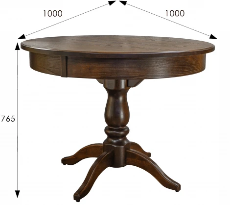 Стол обеденный Моро 04 раздвижной орех 100/140*100 от фабрики Mebelik