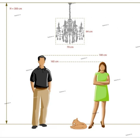 Подвесная люстра MW-Light Адель 373013308 (220V, подвески, на цепи, подсвечник, свеча)