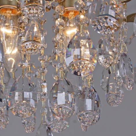 Потолочная люстра хрустальная Reluce 04035-0.3-04 MATT GOLD (220V)