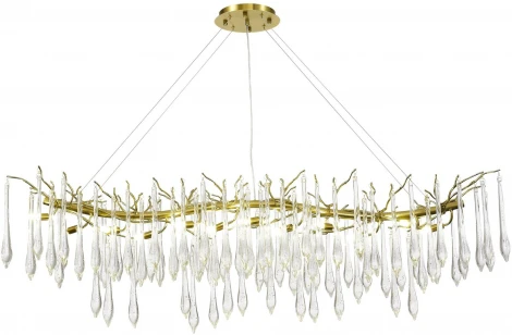 Подвесной светильник ST Luce Teardrops SL1660.213.12 Шампань/Шампань, Прозрачный G9 12*5W 4000K (220V, на тросе)