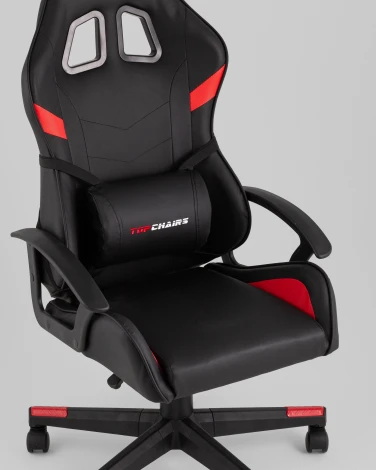 Кресло спортивное TopChairs Warden черно-красный арт.УТ000039484