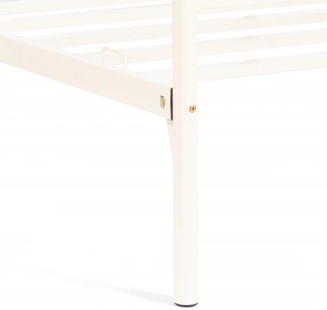 Кровать Tetchair Federica (Дерево гевея,Металл/Белый) 20109