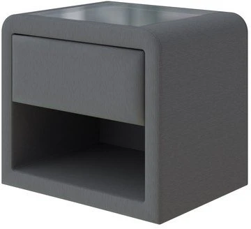 PROxSON Тумба Cube (Ткань: Рогожка Savana Grey (серый)) 52x41