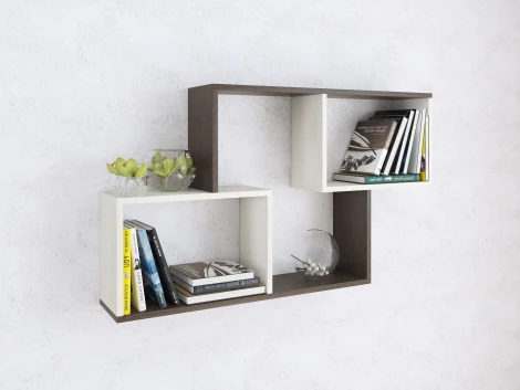 Полка ТЭКС навесная ПН-3, венге/ясень анкор светлый