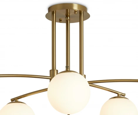 Потолочная люстра на штанге Freya Hanger FR5443CL-06BS (220V, шарики)