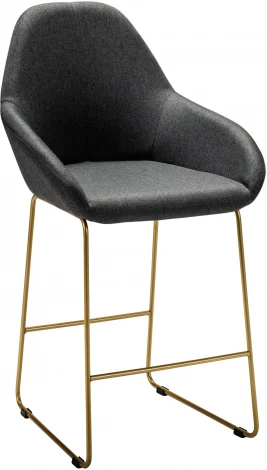 Кресло полубар Kent тёмно-серый/Линк золото R-Home арт.410119136h_ТмСер_золото_ПБ