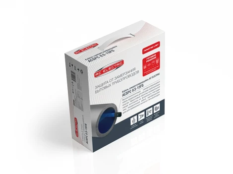 Кабель в трубу саморегулирующийся AC Electric ACSPC 0.5-15FS-8 (комплект)